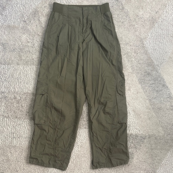 🎄3 for $25🎄 Grade & Gather Poplin Barrel Leg Cargo Pants - Picture 3 of 14